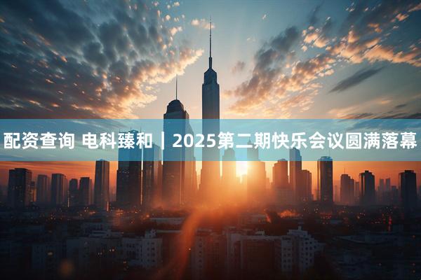 配资查询 电科臻和｜2025第二期快乐会议圆满落幕